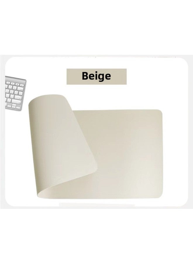 Leather Mouse Pad Oversized Double-sided Usable Office Desk Pad For Computer Desk Student Desk Pad Waterproof Non-slip-Color:26*21CM-Pattern:Creamy-white  - Image 1