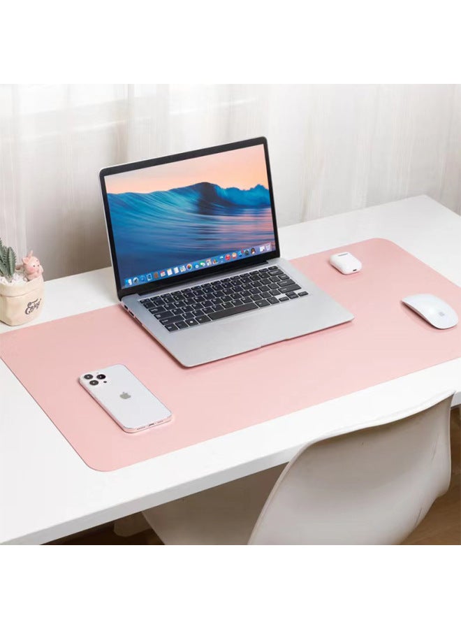 Leather Mouse Pad Oversized Double-sided Usable Office Desk Pad For Computer Desk Student Desk Pad Waterproof Non-slip-Color:26*21CM-Pattern:Creamy-white  - Image 3