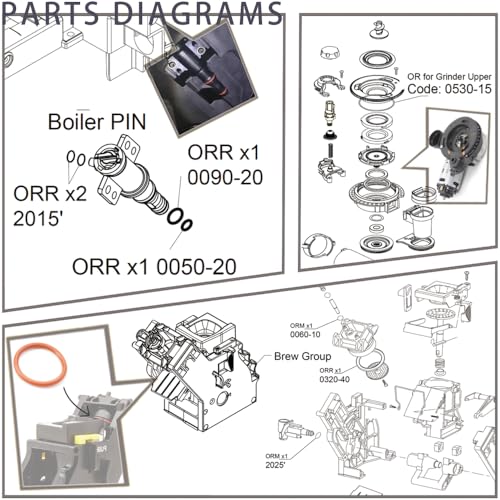 FUSHIPRO O Rings Replacement Parts for PHILIPS Latte Go 2200 3200 3500 LatteGo EP4300 5100 5400 Pannarello 1200 2200 2500 3200 Series to Solving Fully Automatic Espresso leakage - Image 5