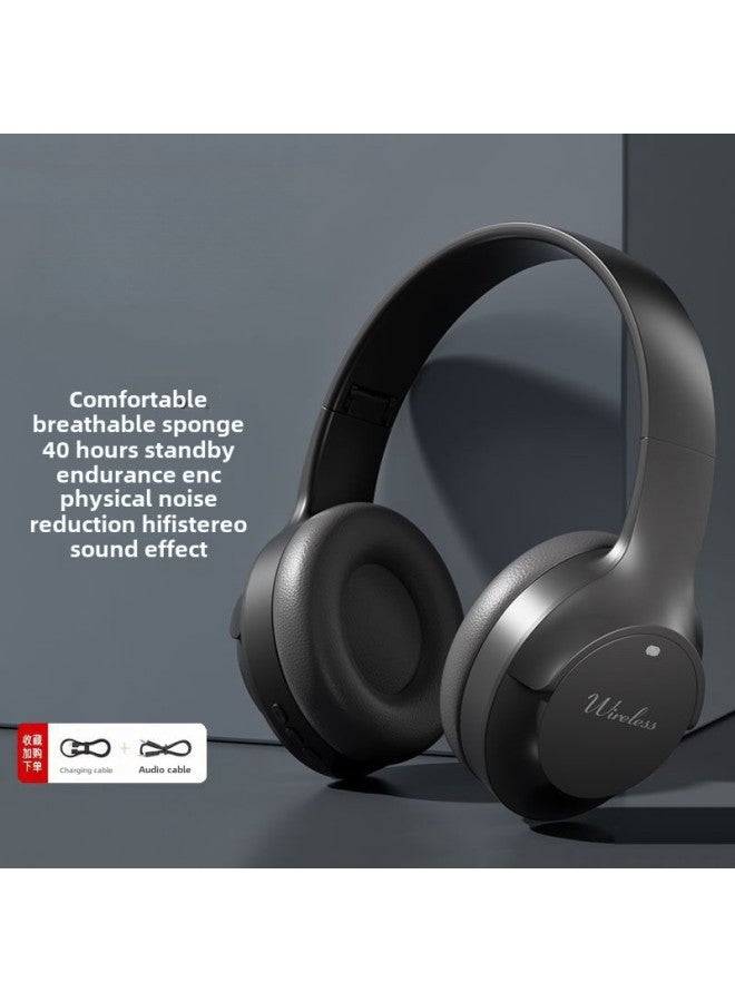Standby Game Wireless Headset Super Long Headset With Wheat Noise Reduction Subwoofer E-sports Mobile Phone Luminous Bluetooth-Colour:Elf Black Qingying K6 Fresh Series★Type Qingying C Fast Charge★Bluetooth 5.3★Surging Heavy Bass  - Image 1