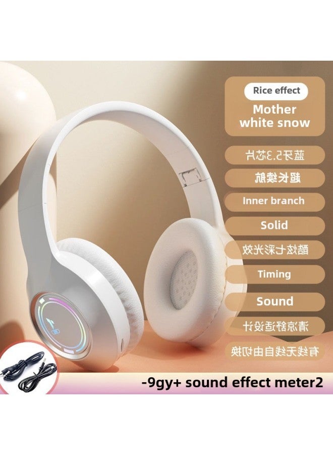 Standby Game Wireless Headset Super Long Headset With Wheat Noise Reduction Subwoofer E-sports Mobile Phone Luminous Bluetooth-Colour:Elf Black Qingying K6 Fresh Series★Type Qingying C Fast Charge★Bluetooth 5.3★Surging Heavy Bass  - Image 5
