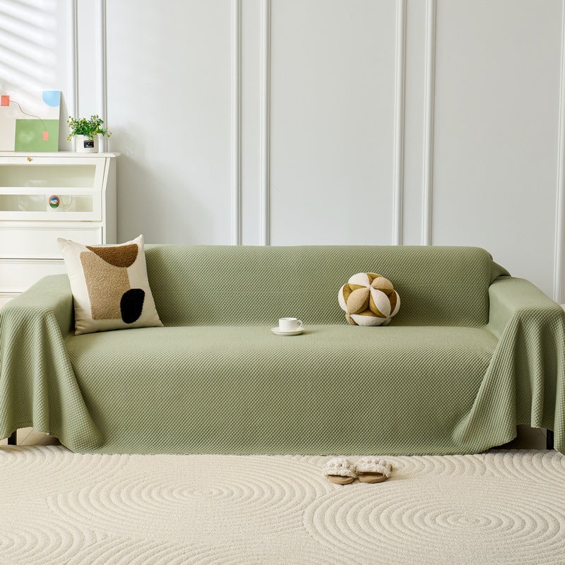 Cream Wind Cotton Four Seasons Universal Sofa Towel A Whole Full Cover Blanket Pad Anti-Cat Scratch Cover - Image 3