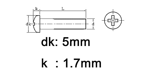 Cseao M3 X 20Mm 25Mm 30Mm 35Mm / 40Mm / 50Mm / 60Mm / 70Mm / 80Mm Pan Head Phillips Drive Machine Screws Hex Nuts Set (40-Pack M3 X 35Mm) - Image 2