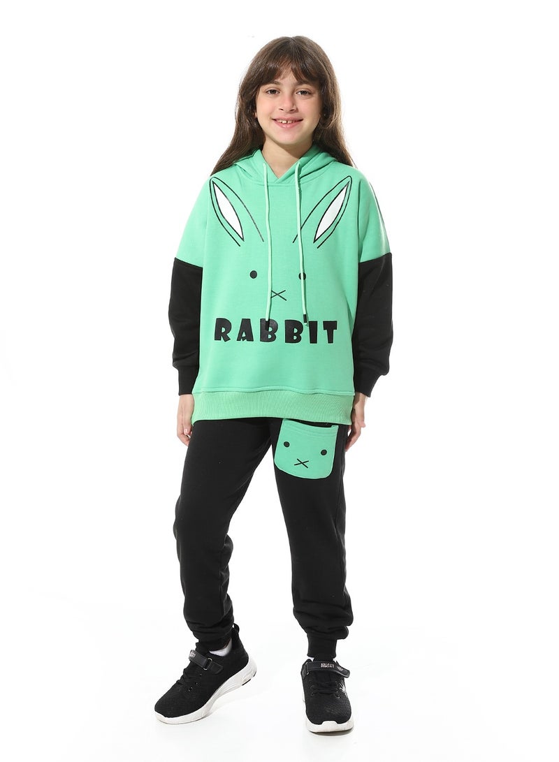 Caesar Printed Girls Meleton Training Suit - Image 1
