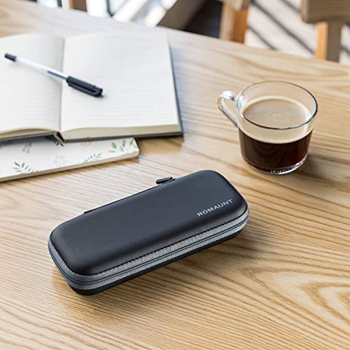 ROMAUNT Travel Carrying Case Compatible with Nespresso OrignalLine Capsules, Accessory for Portable Espresso Maker Protective Coffee Pods Holder with Foam PU Material Hold 10 Pods（black） - Image 5