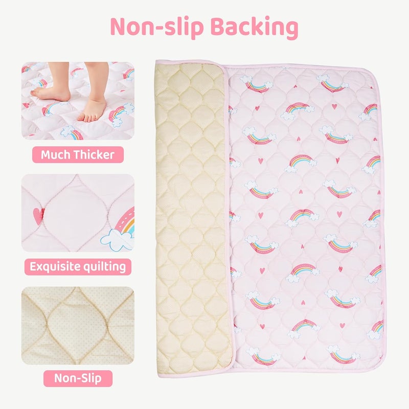 lasoftan Baby Play Mat 71 X 59 Extra Thicker  Large Baby Mat for Floor Soft NonSlip Cushioned Play Mats for Babies Toddlers Foldable and Washable Baby Play Mat - Image 3
