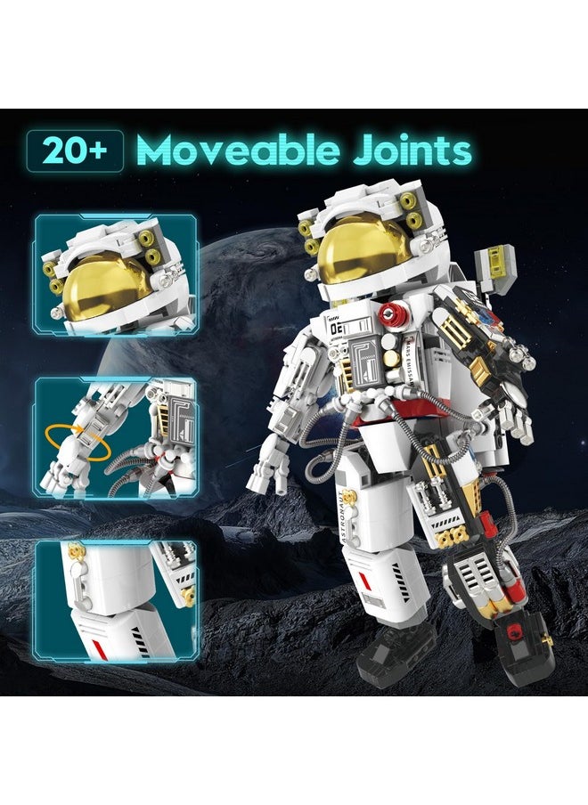OKK okk Space Astronaut Building Set, Space Toy for Kids, Collectible Astronaut Toy with Display Stand, Creative Space Exploration Astronaut Building Kit Gifts for Adults Boys Girls (652 Pieces)  - Image 5