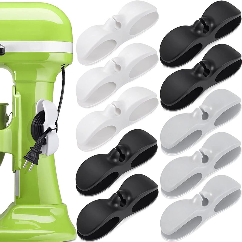 Vunexo 10 Pack Newest Designed for Cord Organizer, Cord Wrap, Cords Holder, Cable Organizer Stick Firmly on Kitchen Appliances Mixer, Coffee Maker, Pressure Cooker, Air Fryer and Other Appliances - Image 1