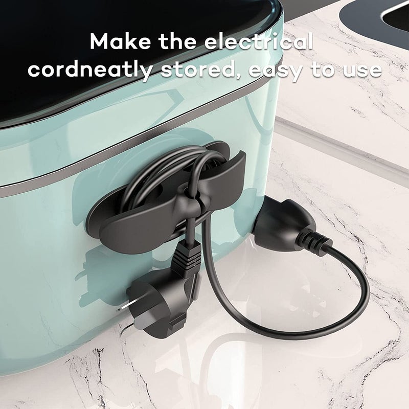 Vunexo 10 Pack Newest Designed for Cord Organizer, Cord Wrap, Cords Holder, Cable Organizer Stick Firmly on Kitchen Appliances Mixer, Coffee Maker, Pressure Cooker, Air Fryer and Other Appliances - Image 2