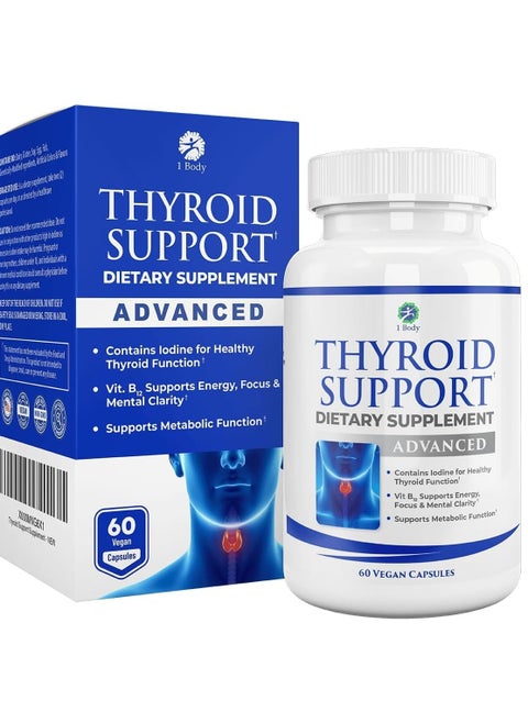 Thyroid Support Dietary Supplement, Advanced, 60 Vegan Capsules