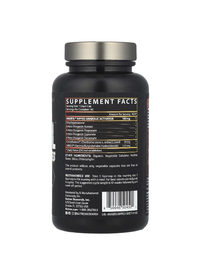 Nutrex Research Nutrex Research, Anabol™ Ripped, 60 Liqui-Caps  - Image 2