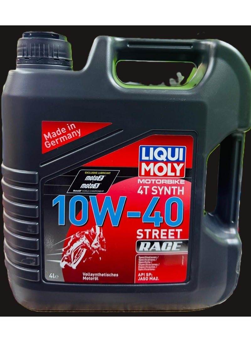 LIQUI MOLY 10W40 Fully Synthetic 4T Motorbike Street Race Engine Oil 4Ltr - Image 4