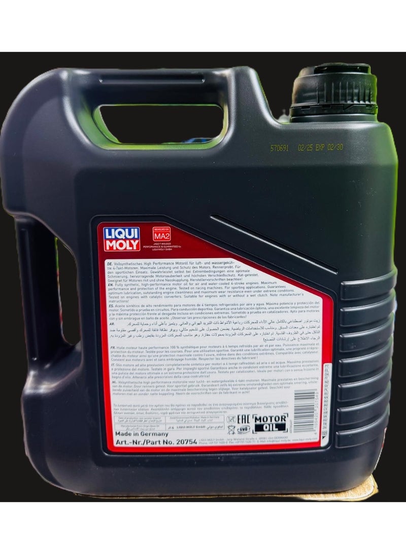 LIQUI MOLY 10W40 Fully Synthetic 4T Motorbike Street Race Engine Oil 4Ltr - Image 3
