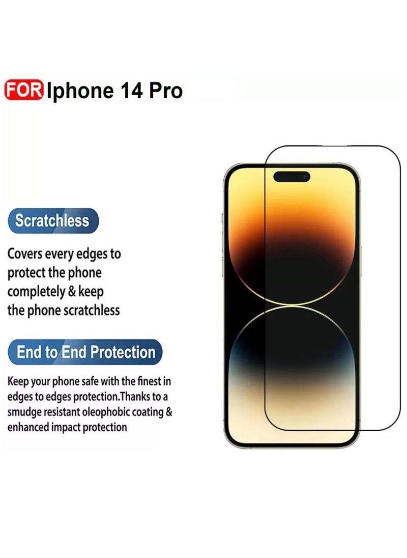 تيمبرد غلاس - واقي شاشة من الزجاج المقوى 5D لهاتف iPhone 14 Pro - Image 1