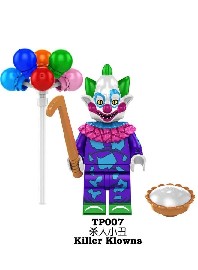 Killer Klowns Minifigure Set – Set of 3 Collectible Clown Figures with Accessories, Balloons, and Weapons – Horror-Themed Toy Set for Fans and Collectors - Image 3