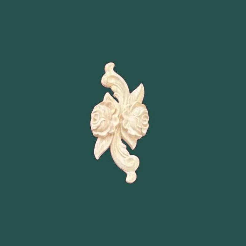 Solid Wood Rosewood Carving D 10x5cm Easy Install Durable Cabinet Door Mirror Decoration - Image 2