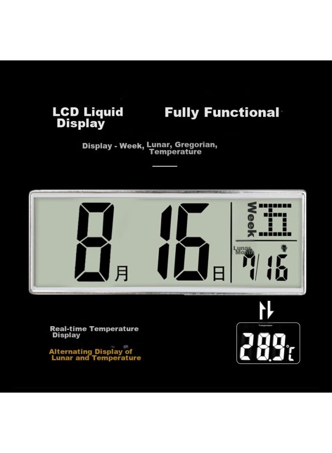 Compas Radio-controlled Clock, Automatic Time Synchronization, Quiet Wall Clock For Classroom And Living Room, Wall-mounted, C6219ay Luxury Gold, 35cm - Image 4