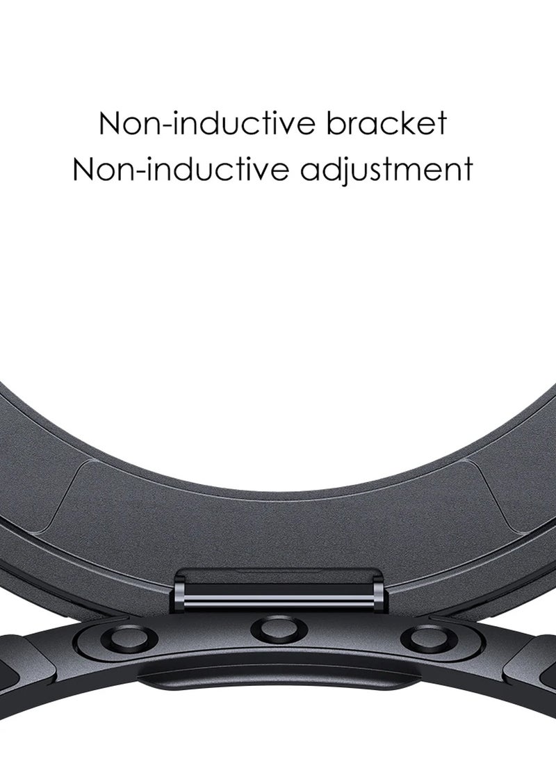 Wtech TPU Magsafe With Large Finger Hand Ring Grip Raised Bavel Camera Hole Case Cover For Apple iPhone 15 Pro Max 2023 Pink/White - Image 5