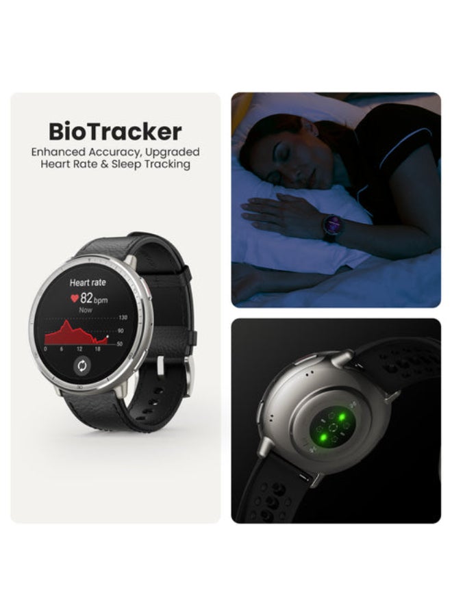 Amazfit Active 2R - The Everyday Smartwatch Black Premium Leather - Image 5