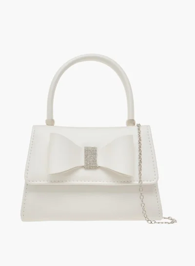 Flora Bella By Shoexpress Womens Bow Detail Satchel Bag With Magnetic Closure