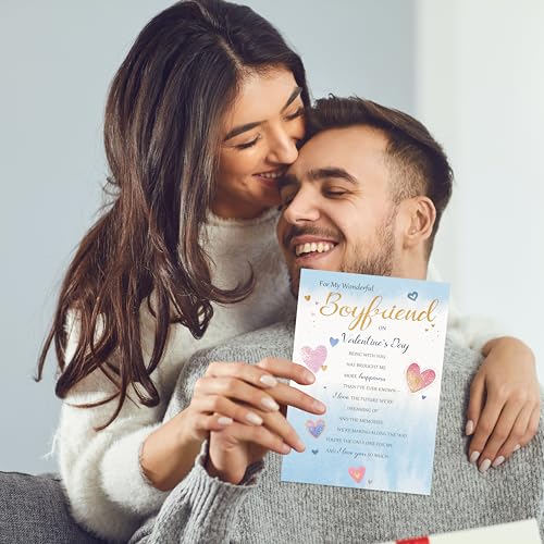 Smithtuy Valentines Day Card for Boyfriend,Valentines Day Cards for Him,Boyfriend Valentines Day Gifts with Sweet Love Message - Image 5