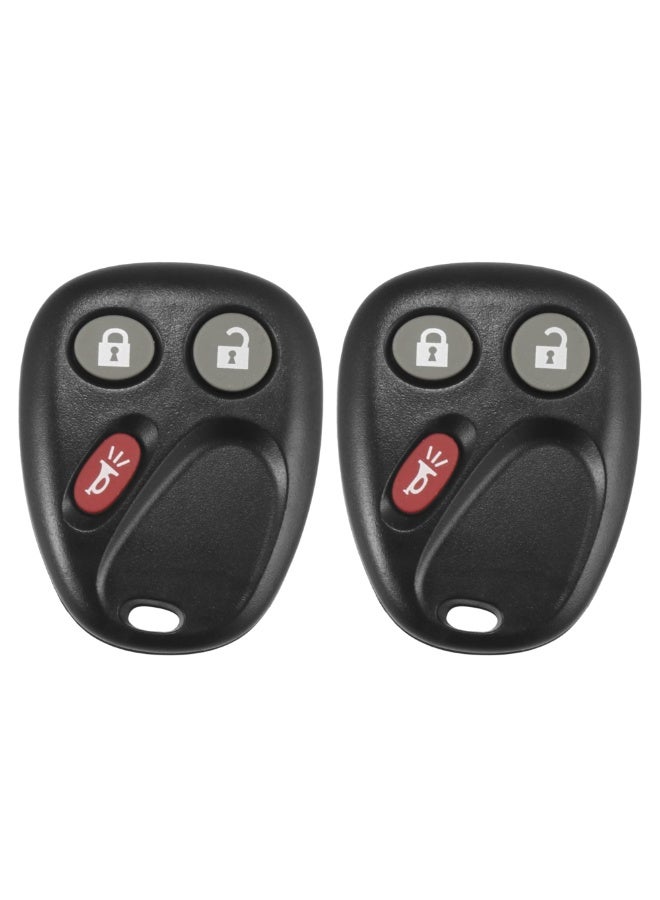 Bukela Key Fob Cover Fit for Tahoe Avanlanche 3 Button Remote Case Protector Fit for Chevy Astro Equinox Silverado Suburban Traiblazer GMC Sierra Yukon Envoy Hummer H2 2002-2009 10377295 15132198 (Black) - Image 1