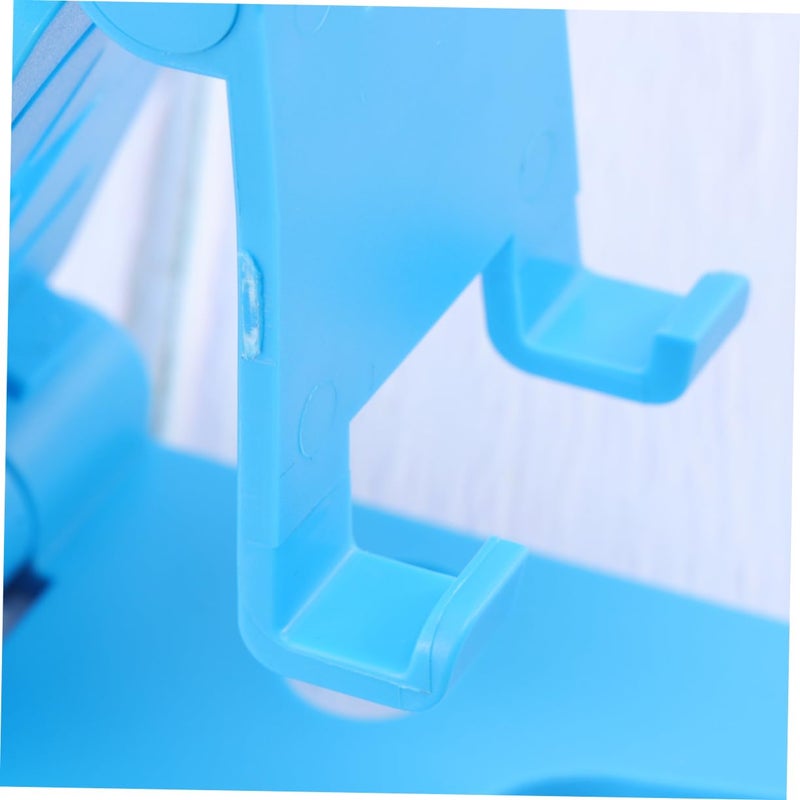 Double Phone Holder Folding Stand For Cellphone Tablet Desktop Mount Blue Compact Portable Design - Image 4