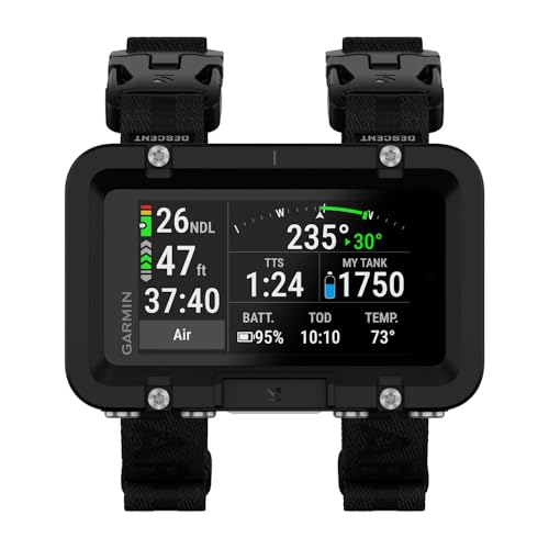 Garmin Descent™ X50i، جهاز كمبيوتر غوص متميز، شاشة تعمل باللمس 3 بوصات، مصنف للغوص حتى 20 ATM مع أزرار مقاومة للتسرب - Image 2
