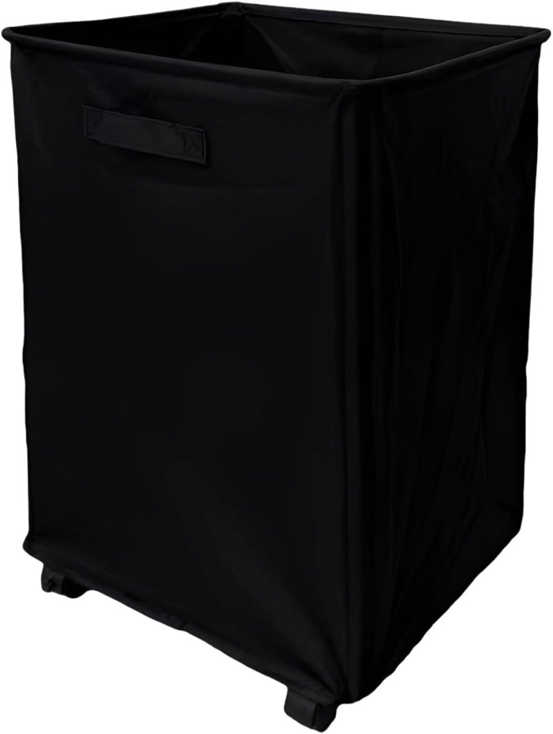 Oxford Cloth Laundry Hamper, Rolling Clothes Storage Bin, Foldable Basket with Wheels, 40 X 34 X 57 Cm, Handles, Space-Saving - Image 1