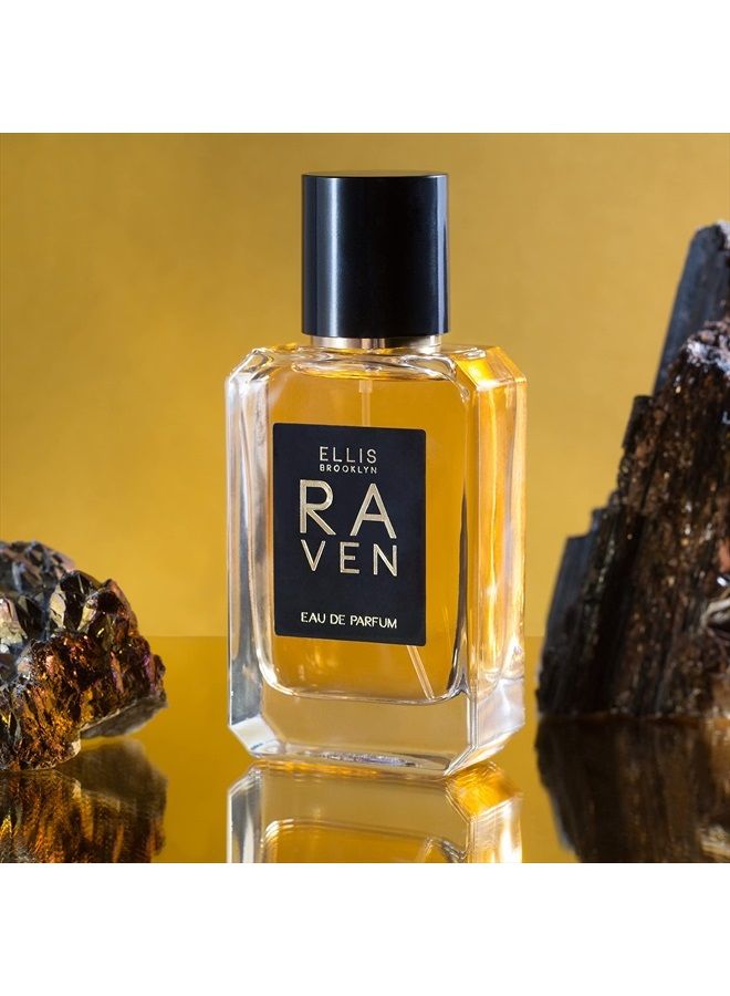 ELLIS BROOKLYN RAVEN Eau De Parfum - Mandarin Peony Patchouli - Clean Vegan Non Toxic Unisex Fragrance - 50 ml - Image 3