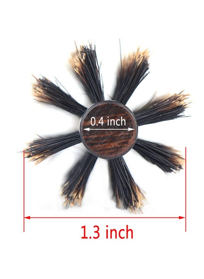 Perfehair Small Round Hair Brush For Thin Or Short Hair Mini Round Boar Bristle Beard Brush For Men & Women - Image 3