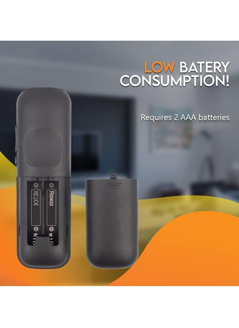 ELTRAZONE - OEM Remote Control for TCL Roku TV Without Pairing Includes Volume Control Buttons, Netflix, Hulu, Channel with battery - Image 1