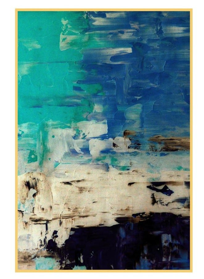 AIWANTO Luxury Abstract Wall Art – Decorative Painting Micro-Spray Porcelain-Finish with Gold Aluminum Frame for Living Room, Bedroom, Office & Modern Home Décor - Image 2