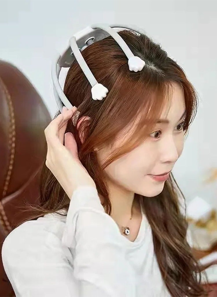 Electric Head Massager, Intelligent Head Massager Massager Grey - Image 3