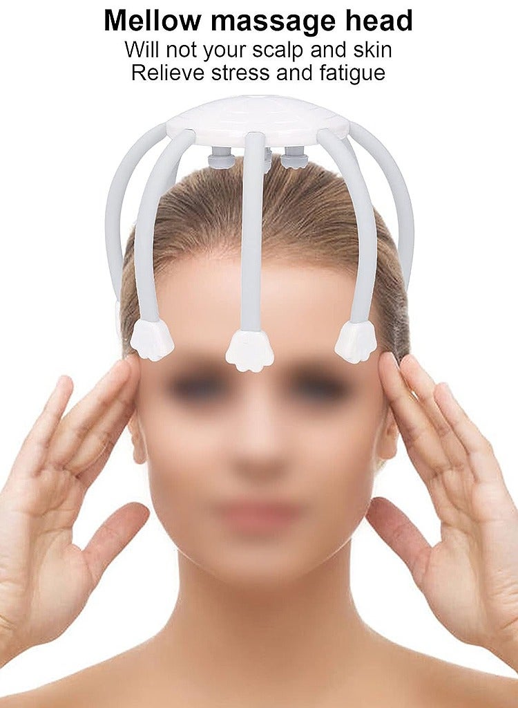 Electric Head Massager, Intelligent Head Massager Massager Grey - Image 4