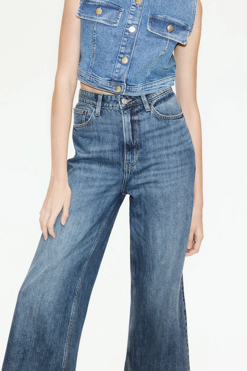 H&M Wide Ultra High Jeans