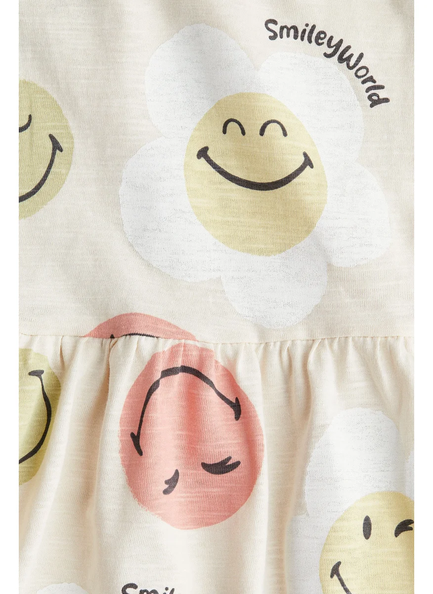 اتش اند ام Printed Jersey Dress