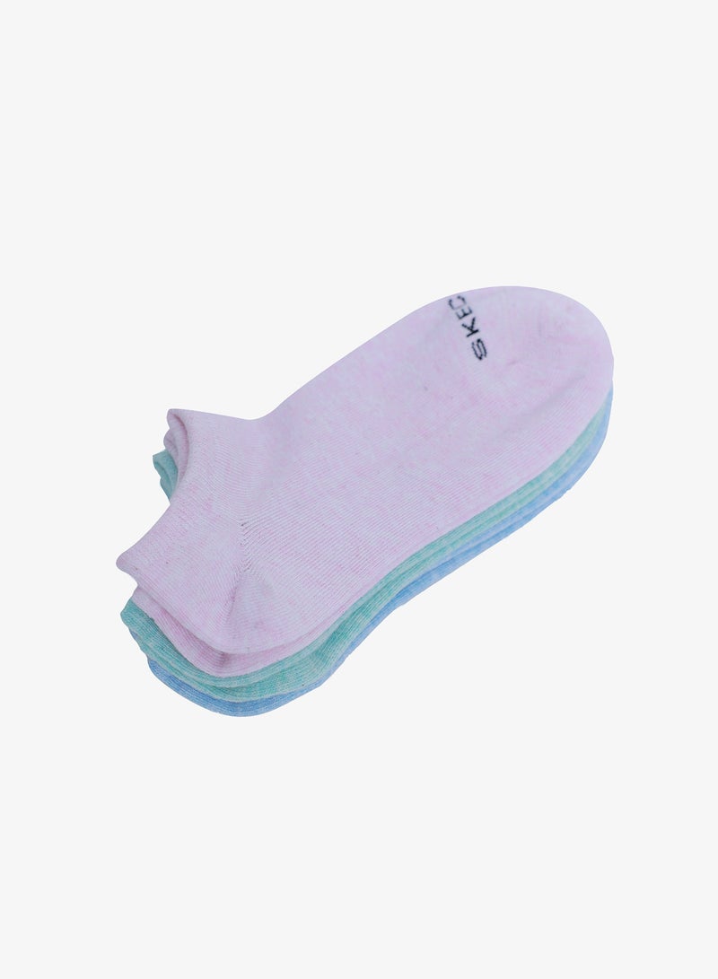SKECHERS 3 Pack Non Terry No Show Socks - Image 2