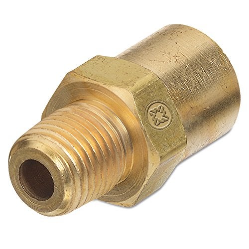 Western Enterprises AW-15A Inert Arc Adaptors, 200 PSIG, Brass, B-Size, 1/4" (NPT), Inert Gas, Male/female Connection, 0.5 Length, B-Size - Image 2