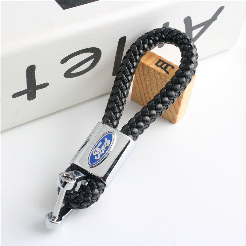 Mens Car Logo Keychain Creative Benz Style Fu (black) Special