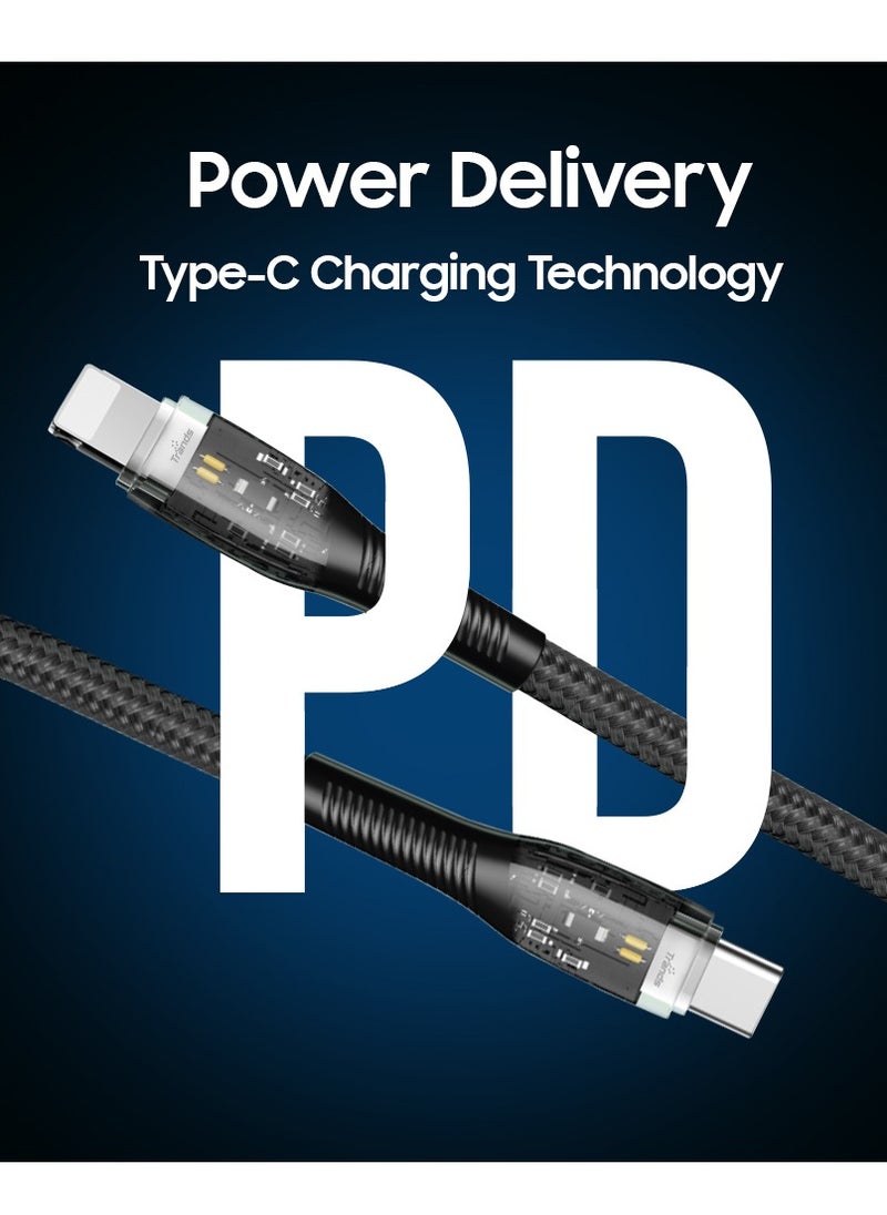 Trands Trands Glassy Series 20W Type-C to Lightning Cable  - Image 3