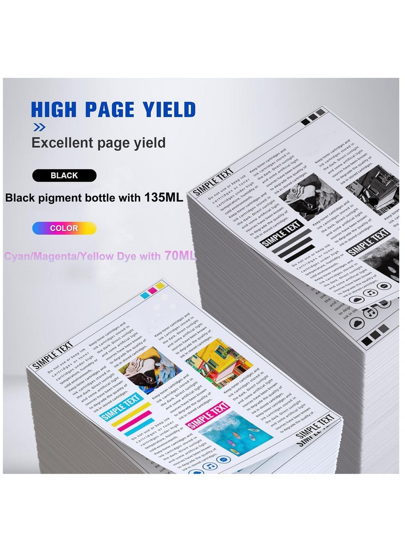 Ink 103 (SET) Compatible for ink Combo L1110 L3110 L3111 L3150 L3151 L3156 L3160 L5190 (Black Cyan Magenta Yellow)  - Image 3