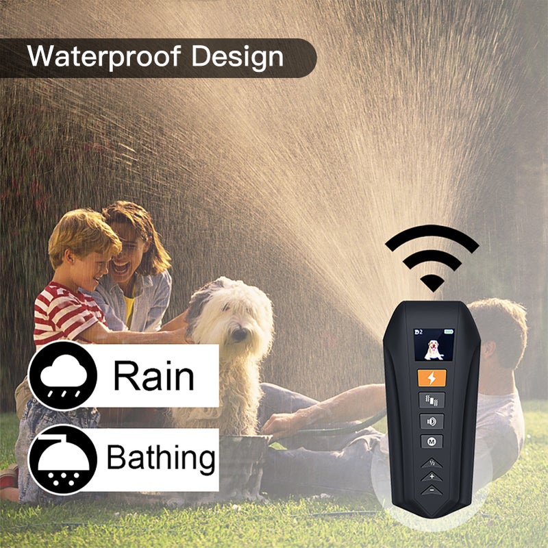 Waterproof Dog Training Collar Rechargeable Dog Shock Collar with  Vibration Mode Beep Mode and Static Mode 984ft Remote Adjustable for All Size of Dogs - Image 4