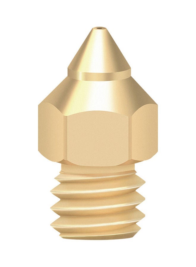NIBEMINENT Pack Of 10 TTS Pointed Nozzle For 3D Printer Gold  - Image 3