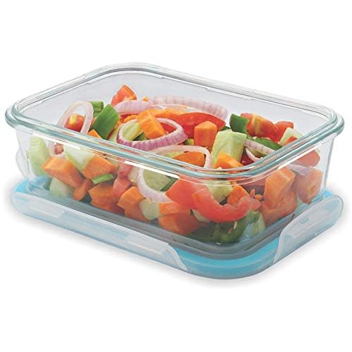 BIG CART Airtight Food Storage Glass Containers Plastic Lid Storage Jars and Container for Kitchen Kitchen Storage Jars Fridge Storage Containers 1 - Image 1