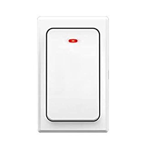 SMILEDRIVE® Wireless No battery 600ft Long Range Calling Doorbell for Home, Office- 110dB Loud Volume, 4 Level Volume Adjust, Flashing LED light, 36 Chimes, IP44 Waterproof (1 Receiver+1 Push Button) - Image 1