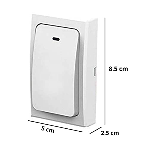 SMILEDRIVE® Wireless No battery 600ft Long Range Calling Doorbell for Home, Office- 110dB Loud Volume, 4 Level Volume Adjust, Flashing LED light, 36 Chimes, IP44 Waterproof (1 Receiver+1 Push Button) - Image 5