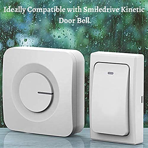 SMILEDRIVE® Wireless No battery 600ft Long Range Calling Doorbell for Home, Office- 110dB Loud Volume, 4 Level Volume Adjust, Flashing LED light, 36 Chimes, IP44 Waterproof (1 Receiver+1 Push Button) - Image 4