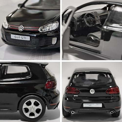 ERBADIHAGO Model Car Volkswagen Golf GTI Toy Car 1/36 Metal Collect Car with Pull Back Toy Cars for Boys Children Gift(Black) - Image 3