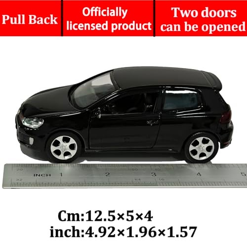 ERBADIHAGO Model Car Volkswagen Golf GTI Toy Car 1/36 Metal Collect Car with Pull Back Toy Cars for Boys Children Gift(Black) - Image 5